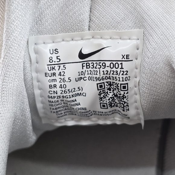 Nike Mens Air Huarache Iron Ore Flat Pewter Sneakers Shoes FB3259-001 Size 8.5 - Picture 13 of 13